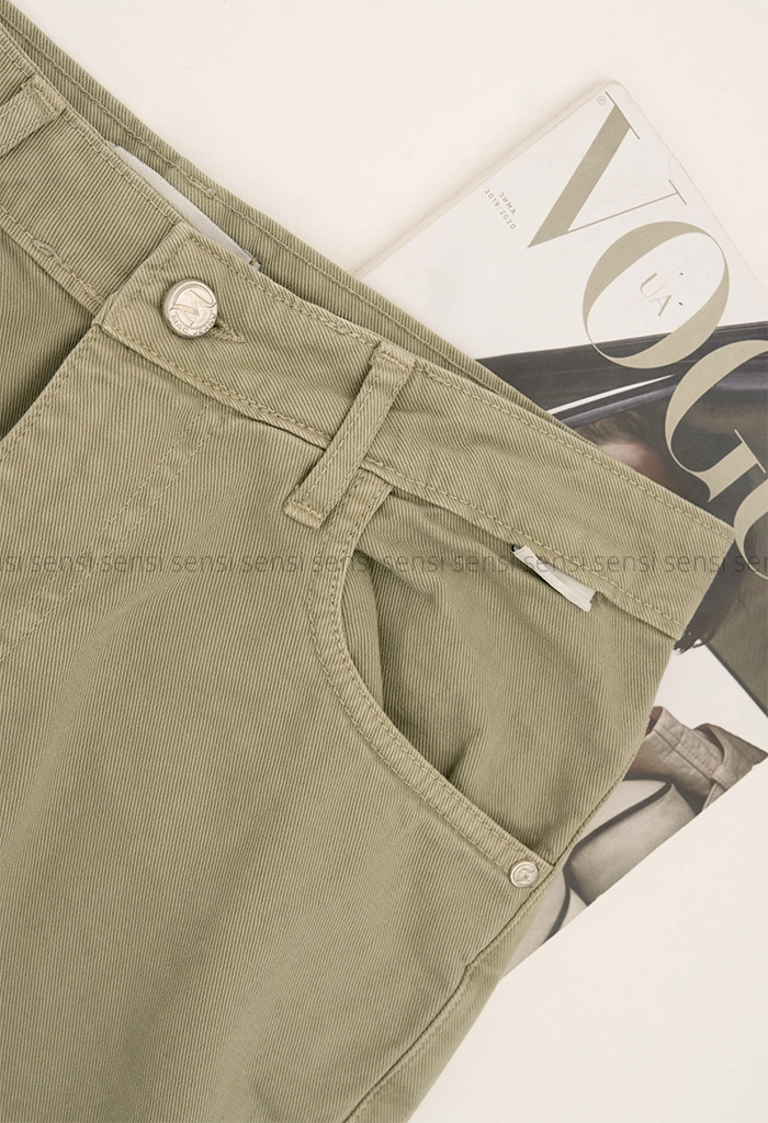 شلوار کتان نیم بگ کد1005225